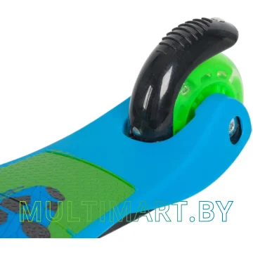 Самокат Novatrack Disco-Kids Print 120H.DISCOKIDS.SGBL20 (зеленый/синий, 2020) картинка 5